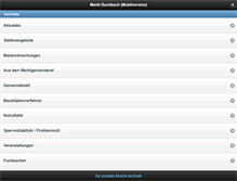 Tablet Screenshot of buchbach.de